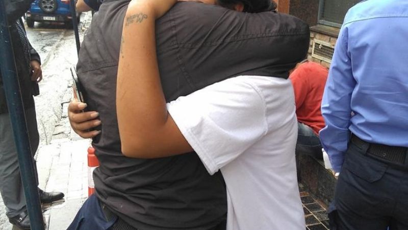 Las imágenes del día: Policías protagonistas