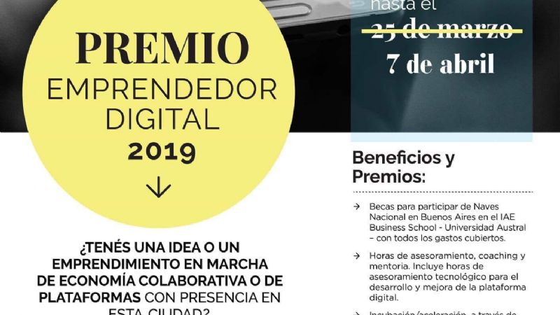 Proyectos seleccionados para el “Premio al Emprendedor 2019”