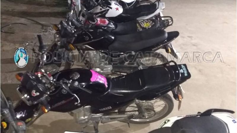 Controles en Capital y Valle Viejo: secuestraron 17 motos