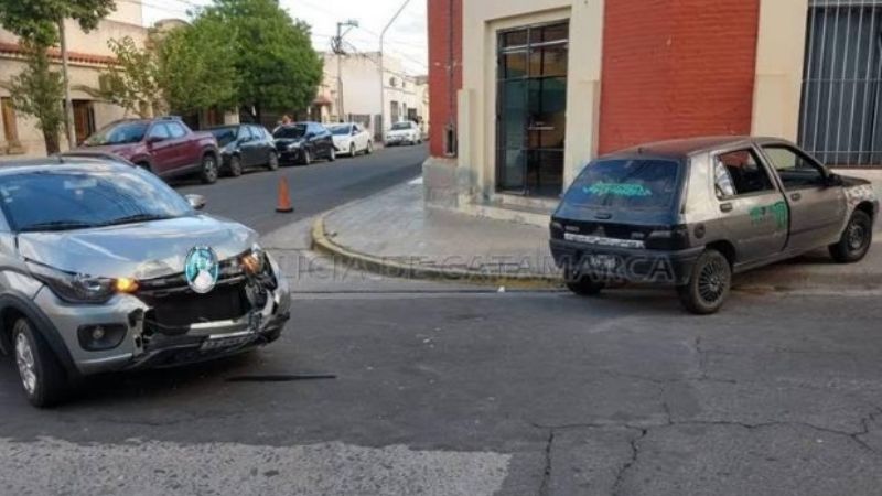Violento choque en el Centro