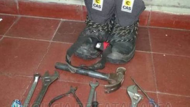 Secuestran varias herramientas