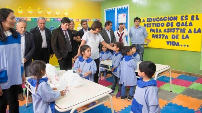 Corpacci inauguró nuevo edificio de la Escuela Secundaria Rural de la Ciénaga