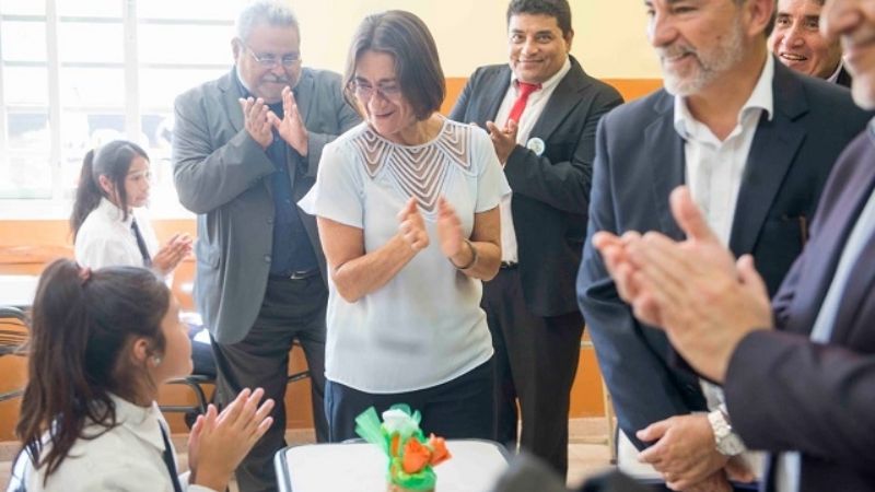 Corpacci inauguró nuevo edificio de la Escuela Secundaria Rural de la Ciénaga