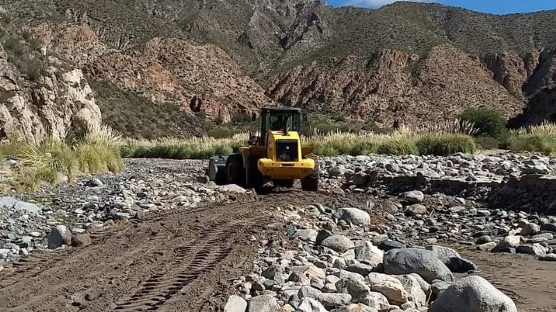 Reconstruyeron el camino a Las Papas