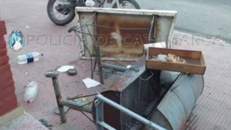 Chocó contra un puesto de venta de tortillas