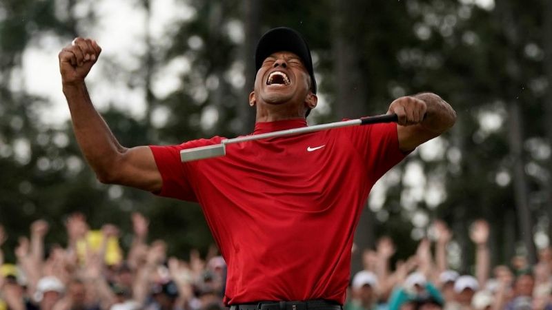 Tiger Woods fue campeón del Masters de Augusta 14 años después