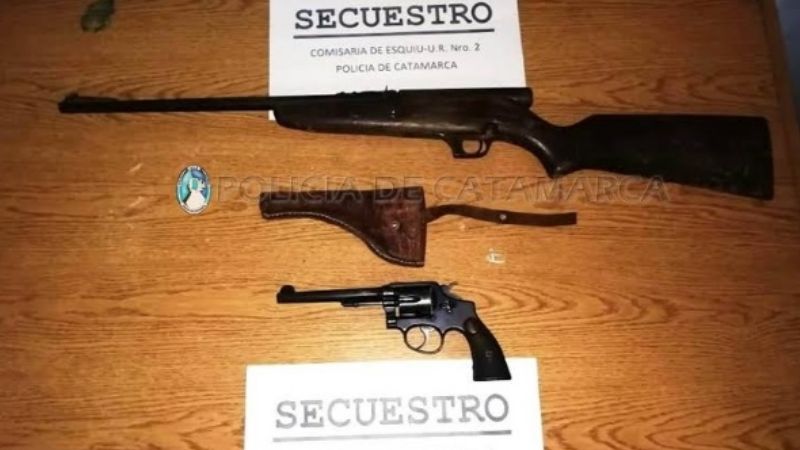 Secuestran armas de fuego en La Paz
