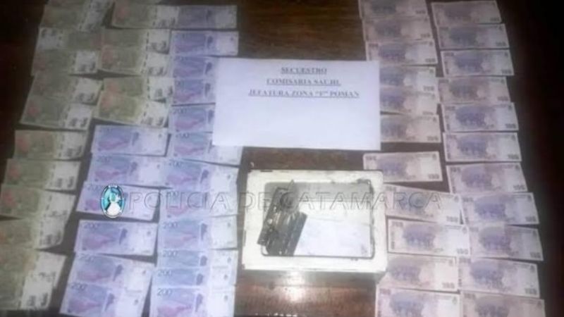 Recuperan dinero en efectivo en Pomán