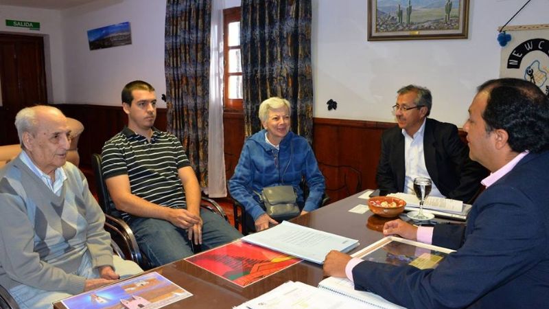 El intendente Sánchez recibió al hijo de Margarita Palacios junto a su familia