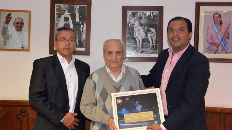 El intendente Sánchez recibió al hijo de Margarita Palacios junto a su familia