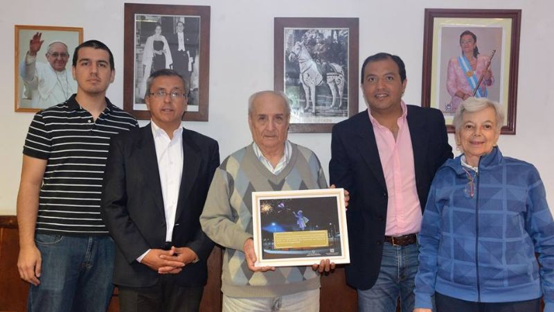 El intendente Sánchez recibió al hijo de Margarita Palacios junto a su familia