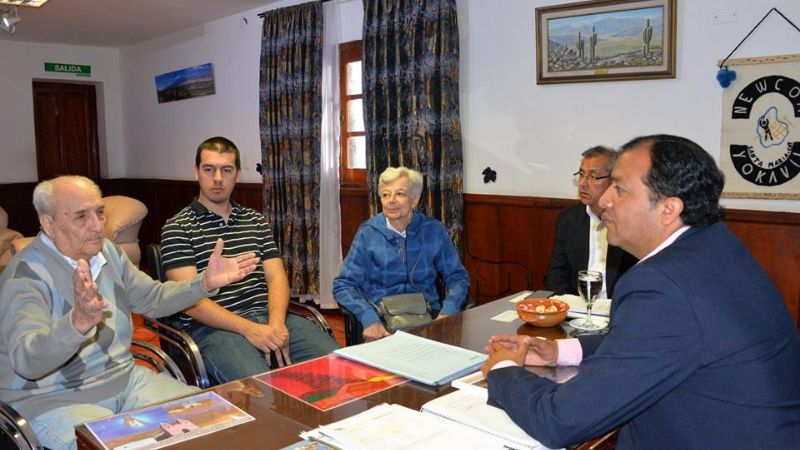 El intendente Sánchez recibió al hijo de Margarita Palacios junto a su familia