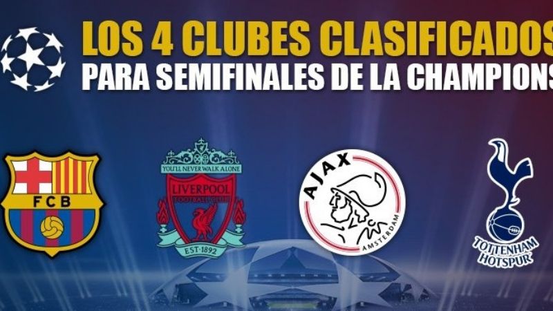 La Champions ya tiene sus cuatro semifinalistas