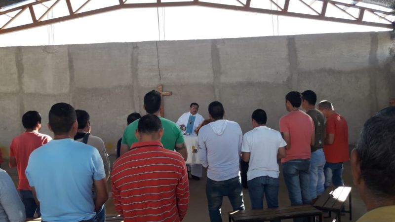 Misa de Institución de la Eucaristía y lavatorio de los pies en la cárcel de varones