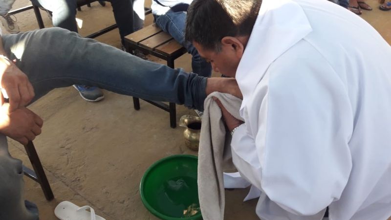 Misa de Institución de la Eucaristía y lavatorio de los pies en la cárcel de varones