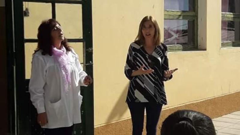 Presentaron un proyecto para techar el patio de la escuela de Mutquín