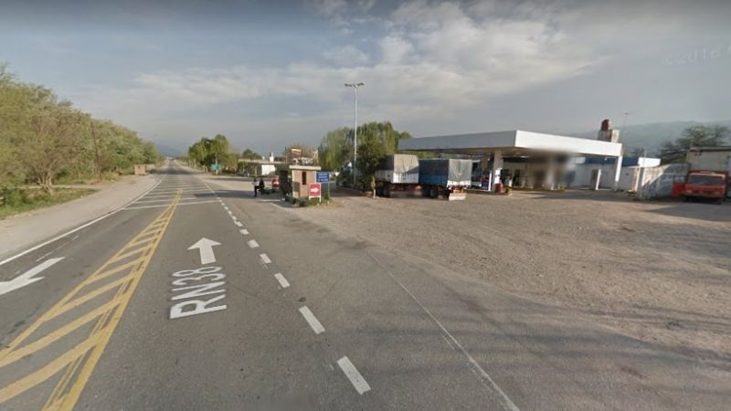 Motociclista derrapó en la Ruta Nacional N°38