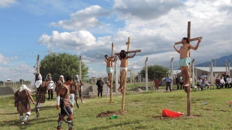 Por primera vez se realizó un Vía Crucis Viviente en la cárcel