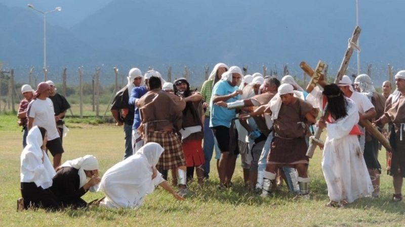Por primera vez se realizó un Vía Crucis Viviente en la cárcel