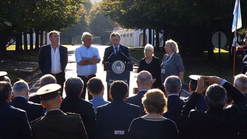 Macri dijo que "el reclamo por Malvinas es legítimo e irrenunciable"
