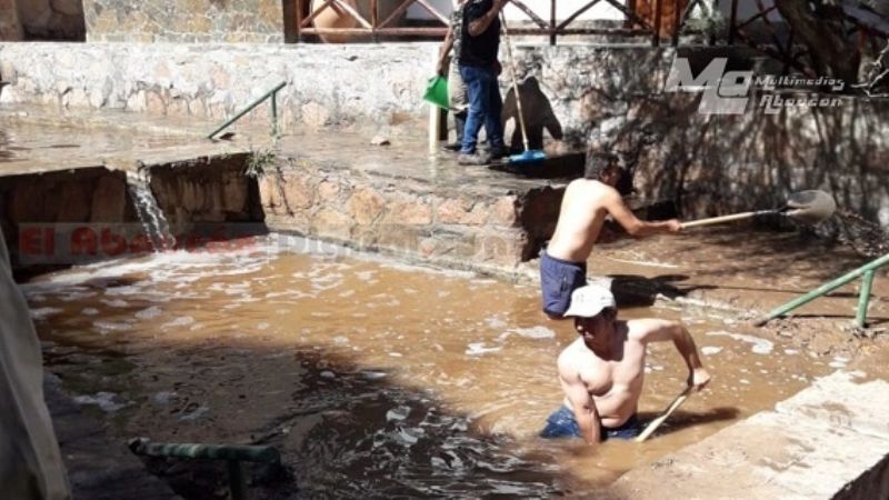 Ya trabajan para recuperar el complejo termal en Fiambalá