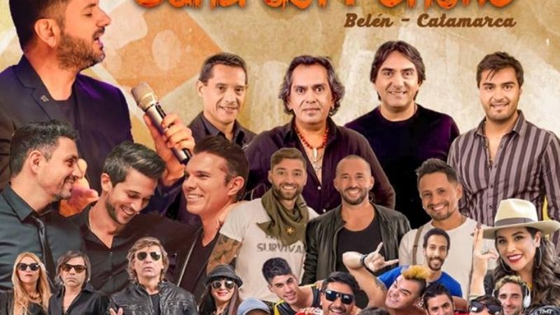 Cartelera del festival “Cuna del Poncho”
