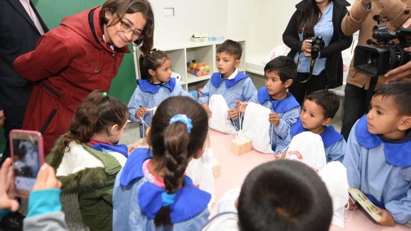 Lucía inauguró el nuevo jardín de Ribera del Valle