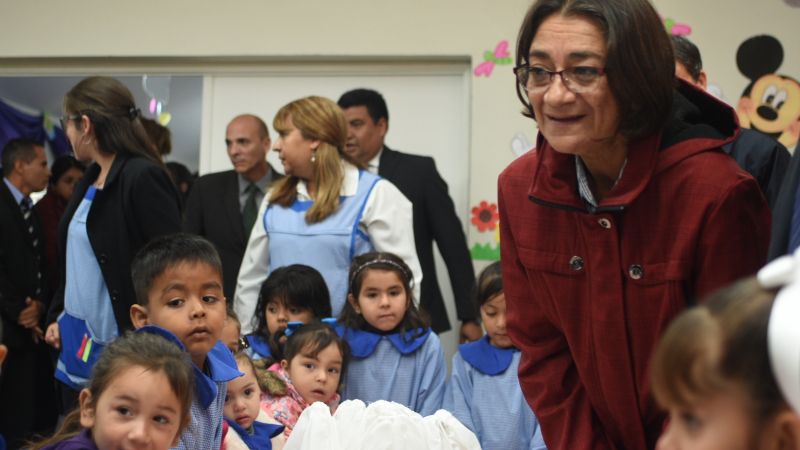 Lucía inauguró el nuevo jardín de Ribera del Valle