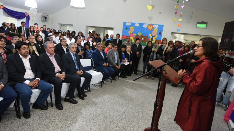 Lucía inauguró el nuevo jardín de Ribera del Valle