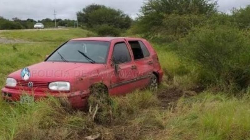 Volcó un auto con cinco ocupantes en Miraflores