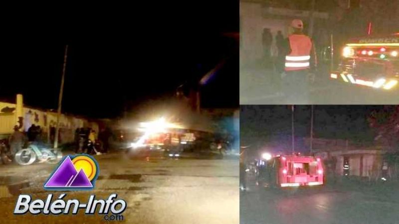 Bomberos apagaron un incendio en una vivienda en Belén