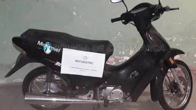 Encuentran una moto abandonada con pedido de secuestro