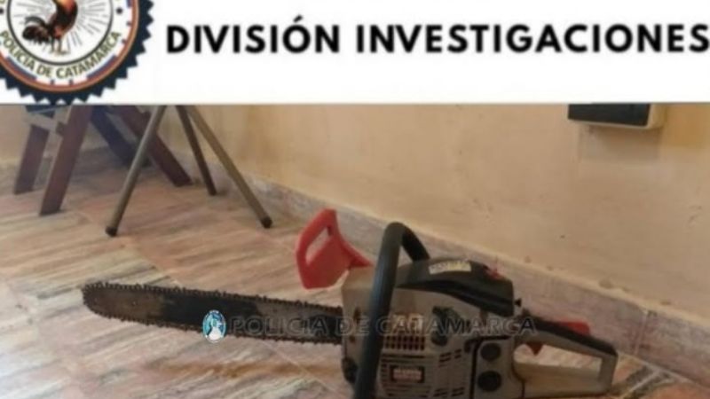 Encuentran en una casa una motosierra robada