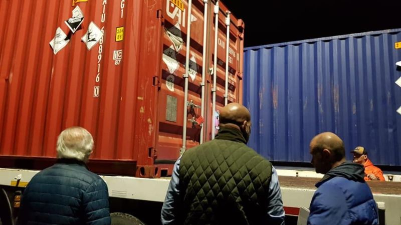 Inspeccionaron el paso de camiones que transportaban mercurio