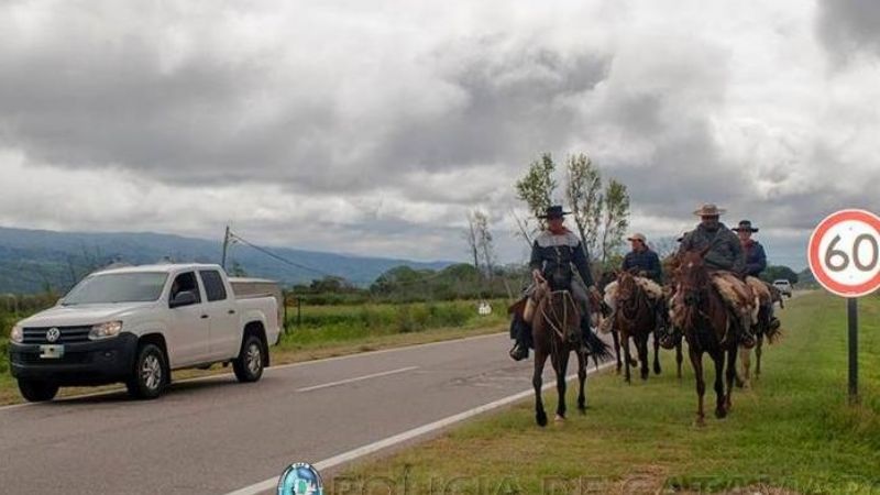 Dispositivo de seguridad con motivo de las festividades marianas