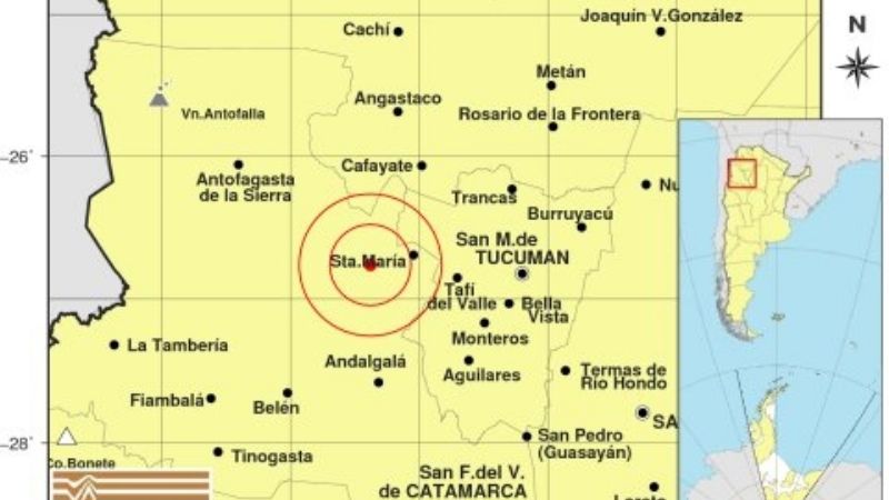 Fuerte temblor se sintió en Santa María