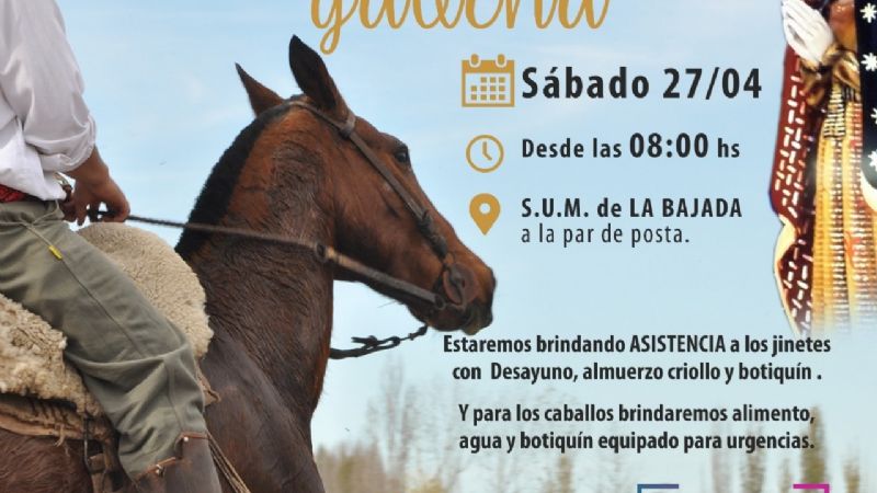 Gauchos de Paclín rendirán homenaje a la Virgen