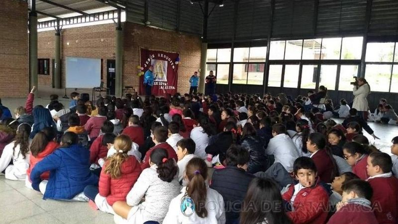 Charla de Seguridad Vial a alumnos de un colegio de la Capital