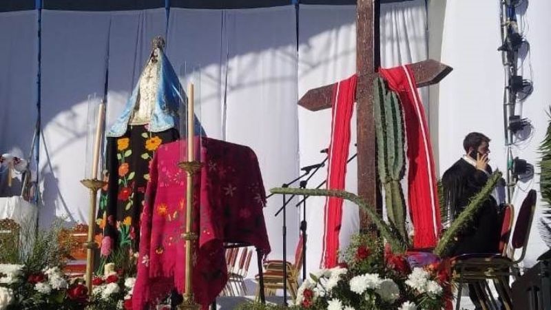 La Virgen del Valle en la ceremonia de beatificación de los Mártires Riojanos