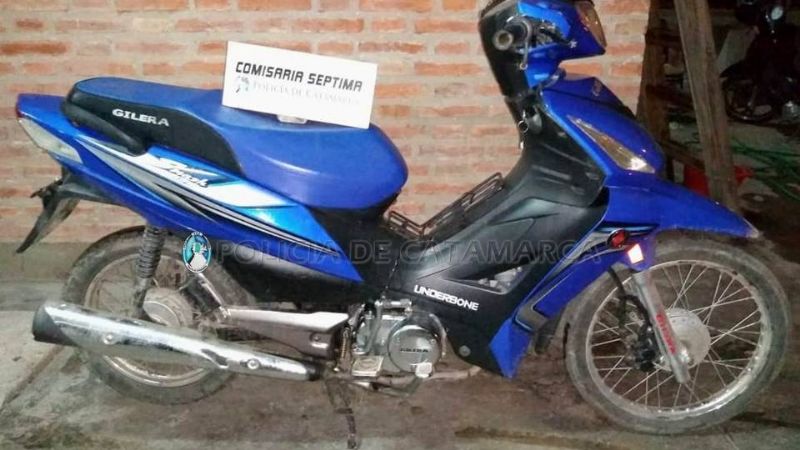 Recuperan una motocicleta