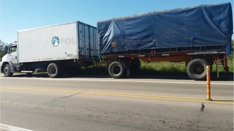 Secuestran carbón y alimentos en un control