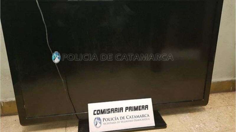 Recuperan un televisor sustraído en la Capital