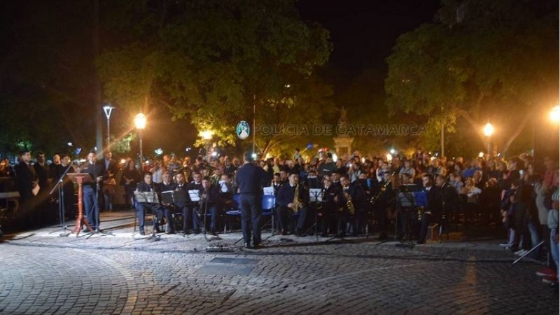 La Banda de Música de la Policía rindió homenaje a la Virgen del Valle