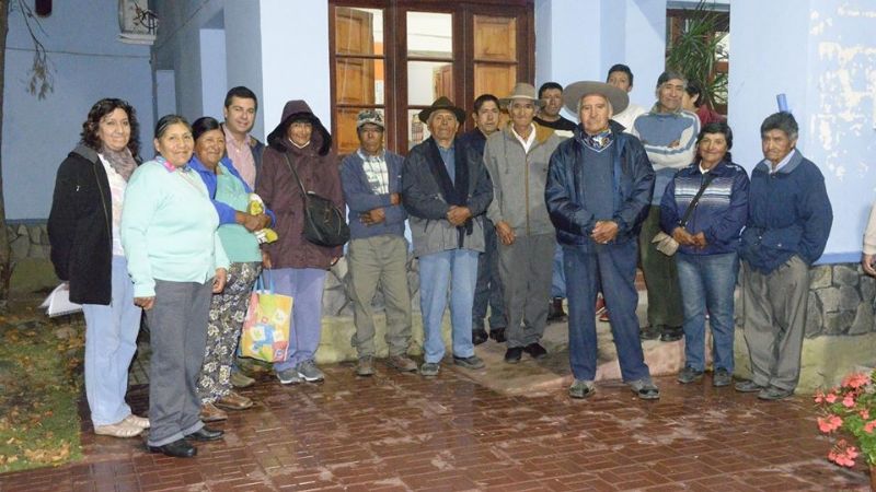 Sánchez junto a Corpacci visitaron a los jubilados de las zonas serranas en el CIIC
