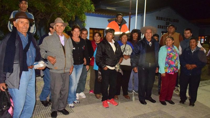 Sánchez junto a Corpacci visitaron a los jubilados de las zonas serranas en el CIIC