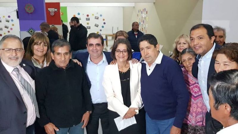 Sánchez junto a Corpacci visitaron a los jubilados de las zonas serranas en el CIIC