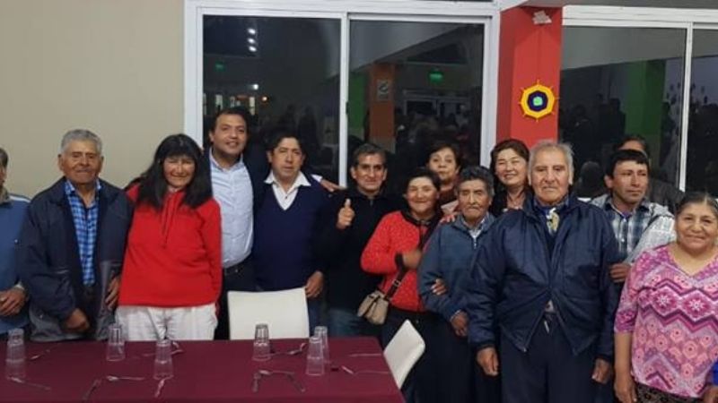 Sánchez junto a Corpacci visitaron a los jubilados de las zonas serranas en el CIIC