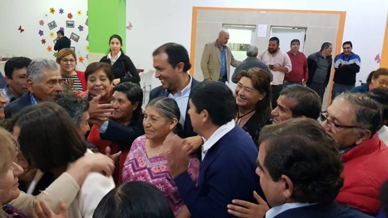 Sánchez junto a Corpacci visitaron a los jubilados de las zonas serranas en el CIIC