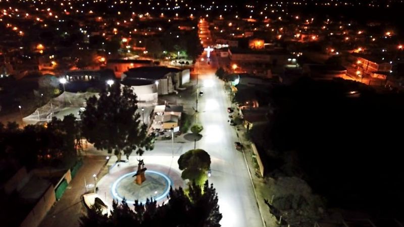 La principal avenida de Santa María ya tiene luminaria led