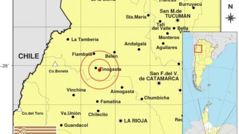 Temblor en Tinogasta